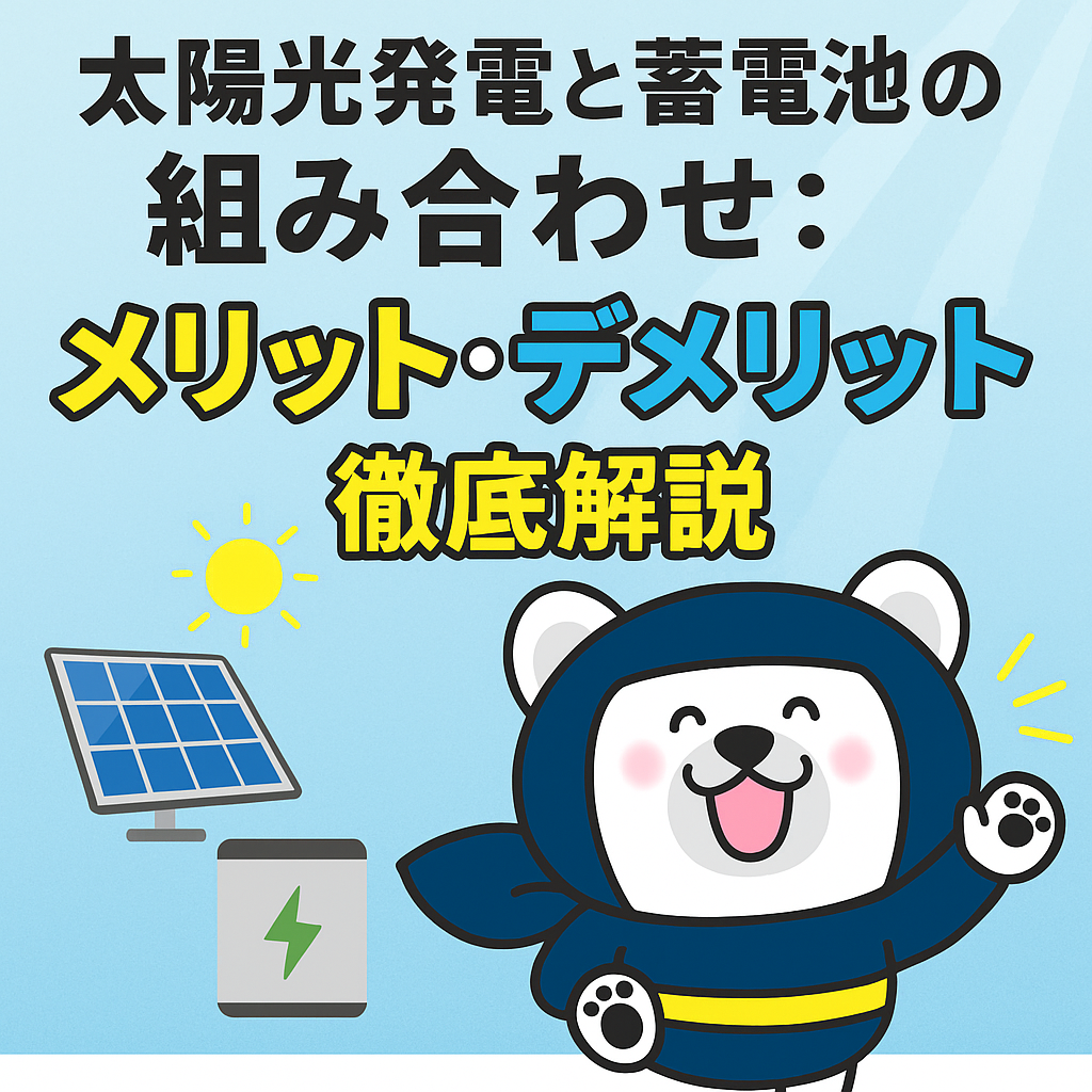 太陽光発電と蓄電池の組み合わせ: メリット・デメリット徹底解説