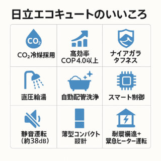 日立エコキュートのいいところ！