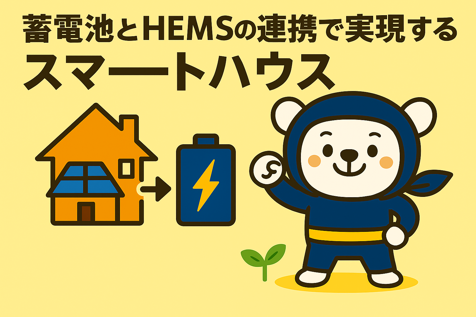 蓄電池とHEMSの連携で実現するスマートハウス