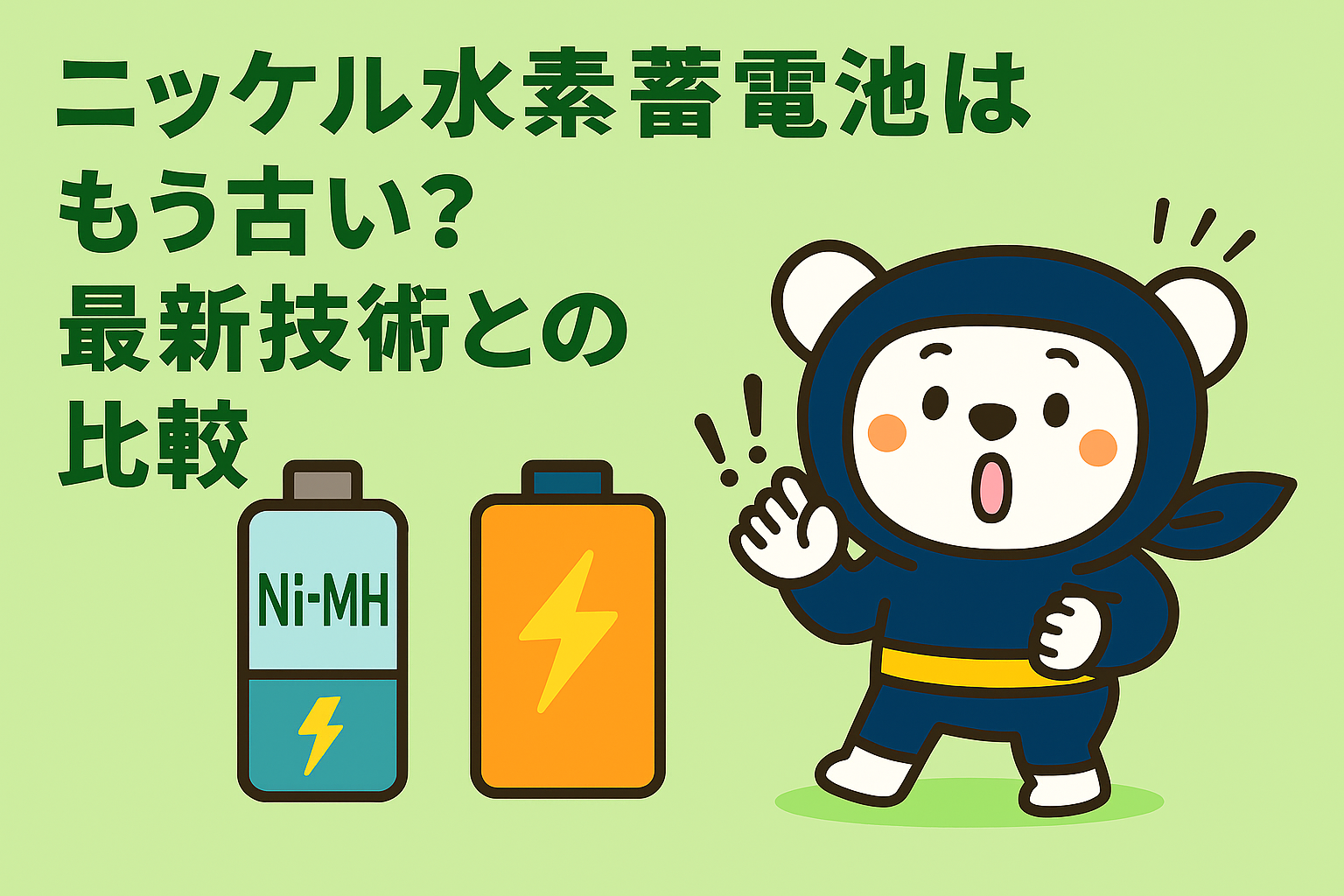 ニッケル水素蓄電池はもう古い？最新技術との比較