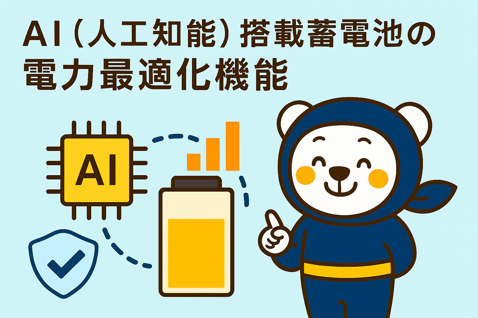 AI（人工知能）搭載蓄電池の電力最適化機能