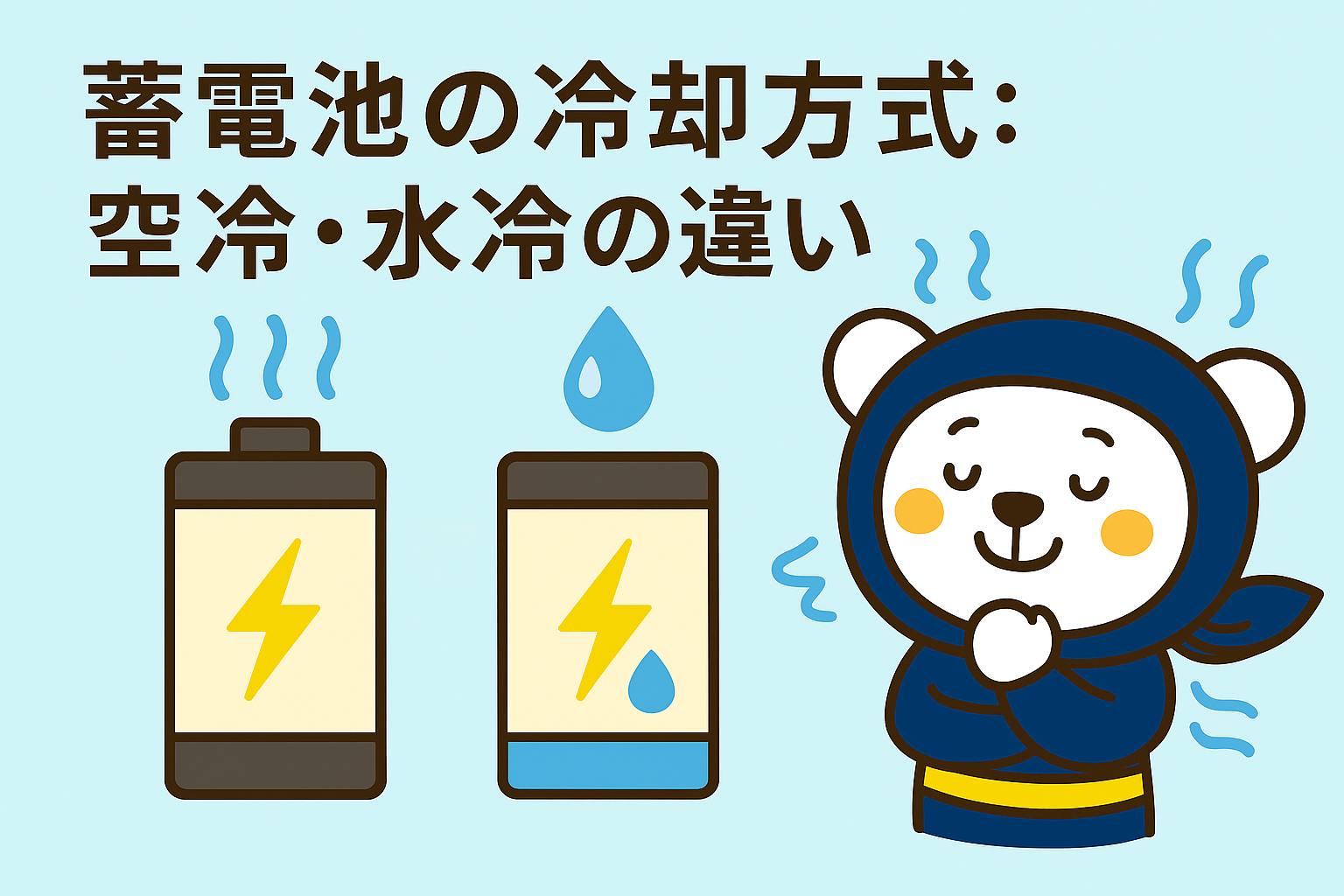 蓄電池の冷却方式：空冷・水冷の違い
